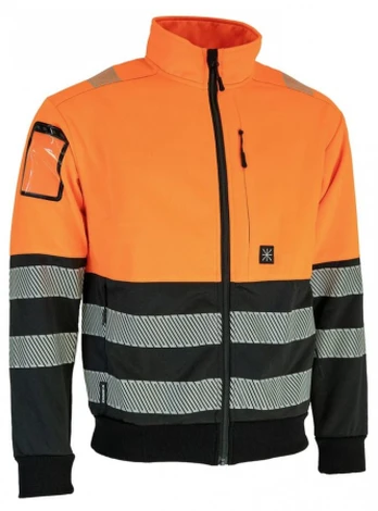 Sweatshirt 4551R+ hi-vis CL2, orange/black M, Dimex
