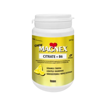 MAGNEX CITRATE+ B6 CHEW, 100 vnt.