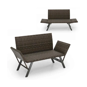 Bonideco Select Sodo sofa 59x178x89cm., rudos/juodos spalvos