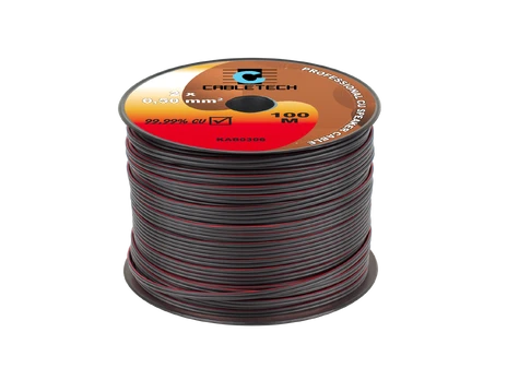 Cabletech Kolonėlių kabelis 2x0.50mm 1m