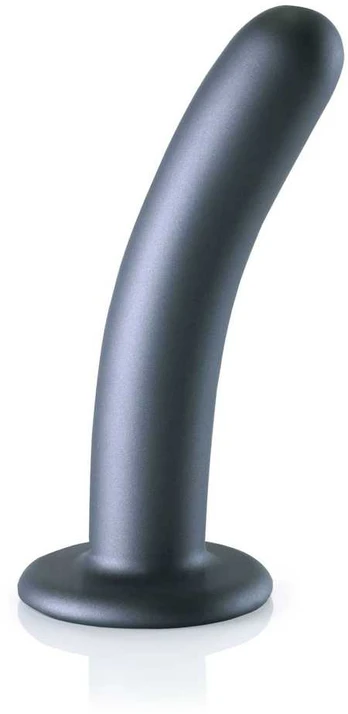 Ouch By Shots OUCH! Smooth Silicone Intimate Device 14.5 cm Metallic Finish Suction Cup