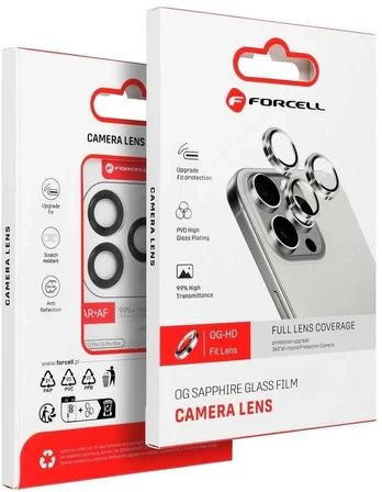Grūdintas stiklas Forcell Premium do aparatu - do iPhone 16 / 16 Plus Baltas