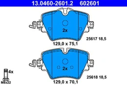 ATE 13.0460-2601.2 Brake pad set