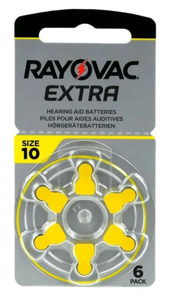 Elementai klausos aparatams RAYOVAC Extra, 10 PR70, 6 vnt.