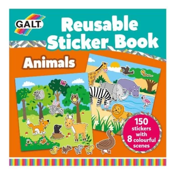 Galt - Reusable Sticker Book - Animals (31005098) /Arts and Crafts