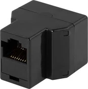 Trišakis lizdas 8P / 8C RJ45 DELTACO juodas / MD-13A