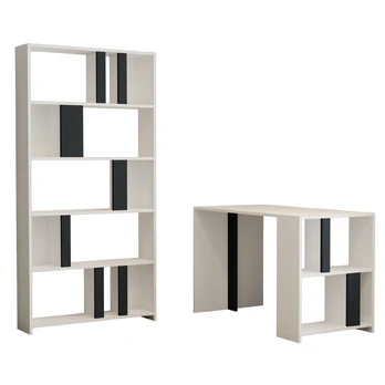 Stalas Kalune Design Lima 845HCT3845, baltas/antracito