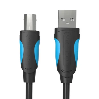 USB 2.0 A - USB-B spausdintuvo kabelis "Vention VAS-A16-B100", 1 m, juodas