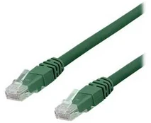 DELTACO U/UTP Cat6a patchkabel, LSZH, 10m, Žalias