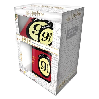 HARRY POTTER (PLATFORM 9 3/4) GIFT SET (MUG, COASTER &amp; KEYCHAIN)