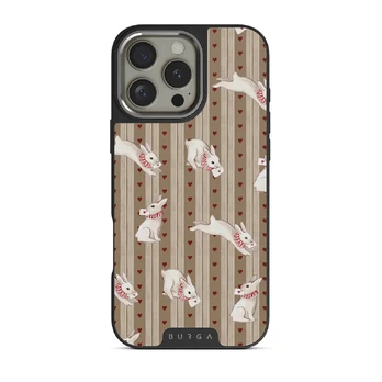 Late Again - iPhone 16 Pro Case, Elite Dark (MagSafe) / Silver