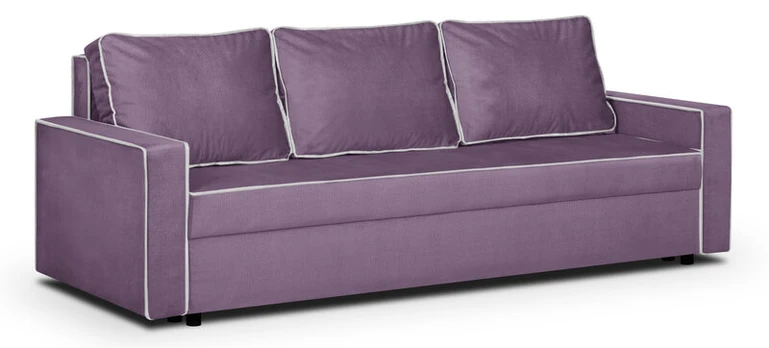Trivietė sofa Midi, rožinė