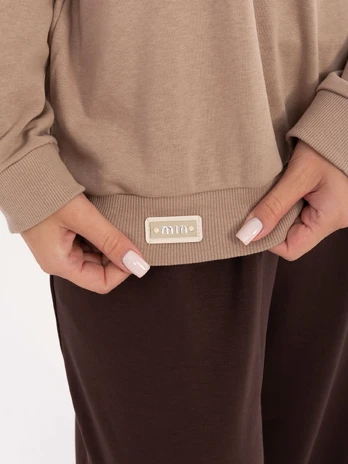 Bluza-RV-BL-A941.58-ciemny bezowy