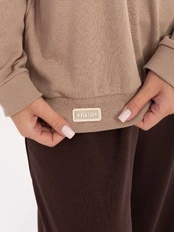 Bluza-RV-BL-A941.58-ciemny bezowy kaina