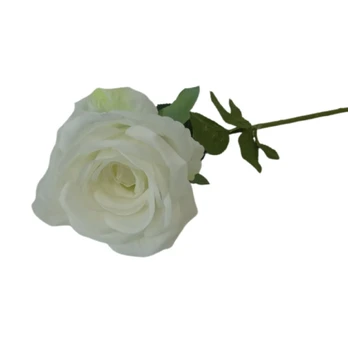 Dirbtinė gėlė ROSE, baltos sp., 78 cm
