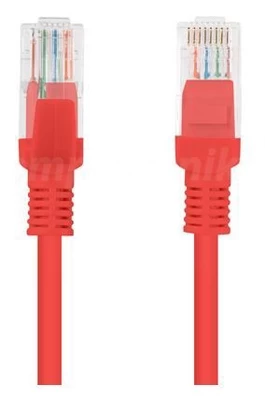 Laidas Lanberg Patch UTP CAT5e RJ-45 8P8C, RJ-45 8P8C, 0.25 m, raudona