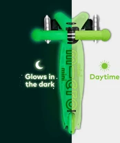 Mini Micro Deluxe Glow LED paspirtukas | Icy Lime kaina