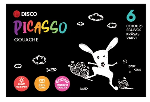 Disco Picasso guašas, 6 sp.