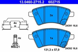 ATE 13.0460-2715.2 Brake pad set