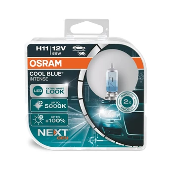 Osram lemputės COOL Mėlynas H11 Intense +100% NEXT gen