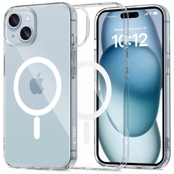 Skaidrus dėklas Apple iPhone 15 telefonui "Tech-Protect Flexair Magsafe"