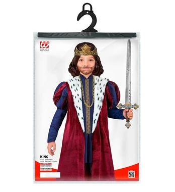 „KING“ (striukė, berankovis paltas, karoliai, karūna)