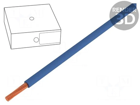 Wire | H07V-K | stranded | Cu | 2.5mm2 | dark blue | PVC | 470/750V