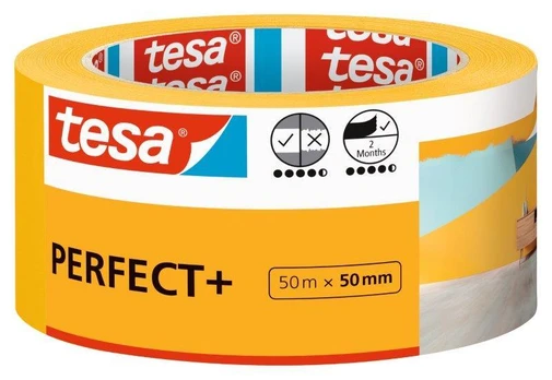 Dažymo juosta Tesa Perfect+, 50 m x 5 cm