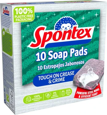 Czyścik nasączony mydłem Soap Pads 10 vnt. SPONTEX
