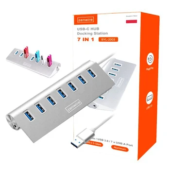 7in1 7xUSB prievadų skirstytuvas Zenwire BYL-2003