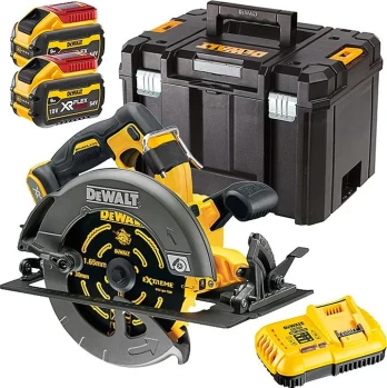 Akumuliatorinis diskinis pjūklas DeWalt DCS579X2-QW; 54 V; 2x9,0 Ah akum.