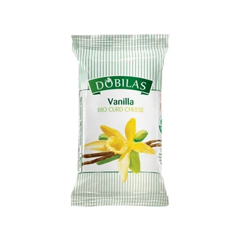 Vanilinis varškės sūrelis, 7.5% riebumo, ekologiškas