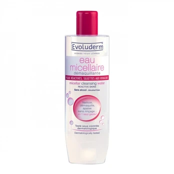 EVOLUDERM MICELLAIRE REACTIVE micelinis valomasis vanduo, 500 ml