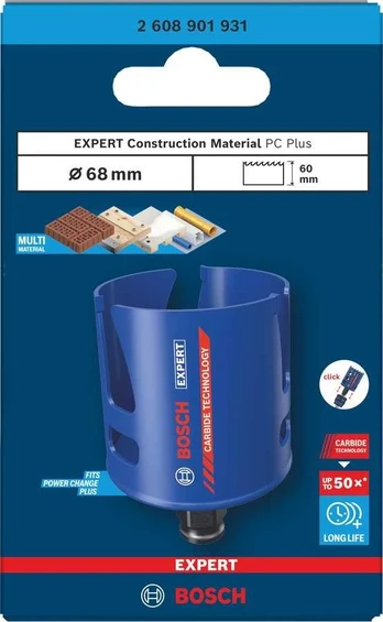 Bosch Exp. Gręžimo karūna 68mm Construction Material