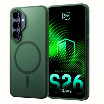 Dėklas 3MK Smoke MagCase do Samsung Galaxy S26 žalia