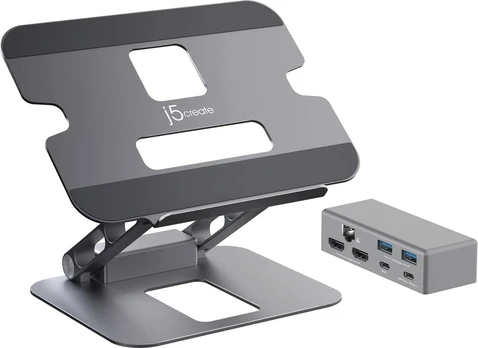 J5Create MULTI-ANGLE DUAL 4K DOCKING/STAND