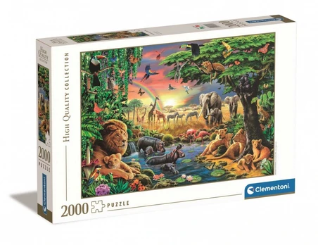 Puzzles 2000 elements High Quality The African Gathering