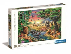 Puzzles 2000 elements High Quality The African Gathering kaina