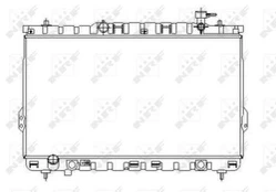 Variklio radiatorius NRF NRF 53357