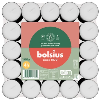 Bolsius TEA LIGHTS 4H 100PCS