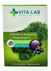 PASTIL GERK SU ISLA KERP IR VIT C 20TAB kaina