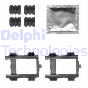 Priedų komplektas, diskinių stabdžių trinkelės DELPHI LX0575