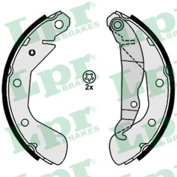 LPR LPR08130 Brake shoe set