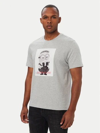Guess Marškinėliai 183588 Pilka Classic Fit