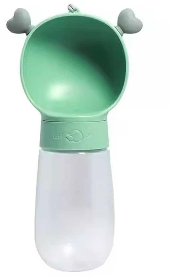 Dog outdoor drinking cup žalias