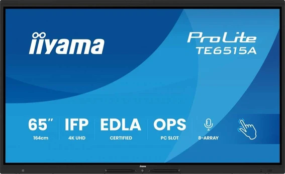 Iiyama 65" Stylish IFP, iiWare21E (EDLA -Google-GMS-apps),
