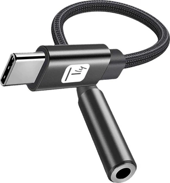 Adapteris USB Techly Techly Adapteris Słuchawkowy USB-C na Mini Jack 3.5mm su Układem DAC