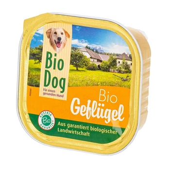 Paštetas šunims su vištiena BIO DOG, 300 g,