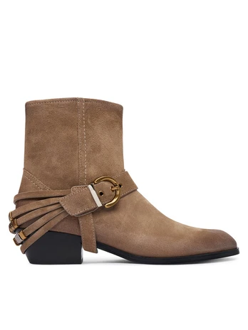 PINKO Kaubojiški batai Jane 07 SD0557P151 Smėlio