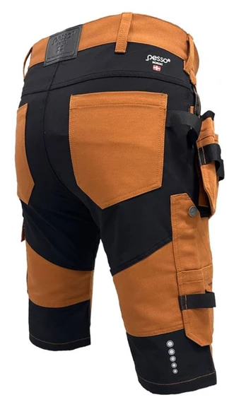Šortai su kišenėmis dėklais Titan Flexpro, ruda C46, Pesso